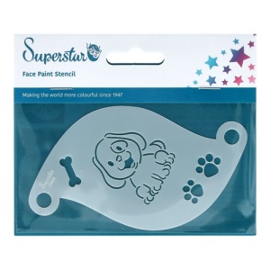 Face painting stencil Superstar Cute Dog